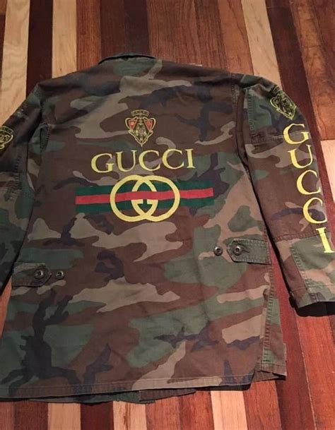 gucci jacket white|gucci camouflage jacket.